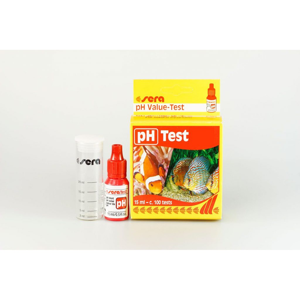 Dung dịch kiểm tra pH nước Sera pH Test, Dễ dàng theo dõi pH trong nước hồ nuôi cá nước ngọt, hồ cá biển, ao nuôi cá
