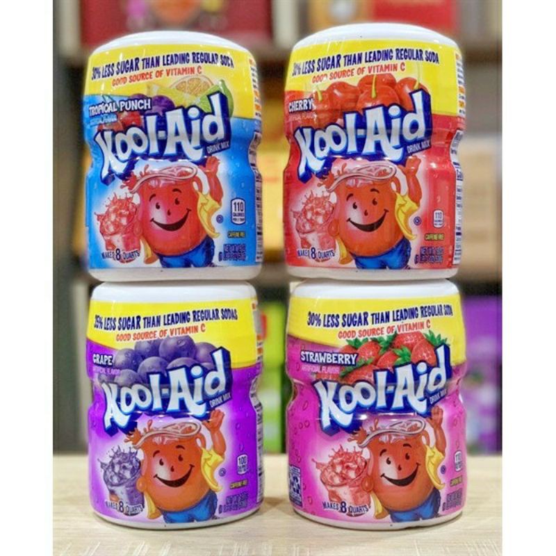 Bột trái cây Kool Aid hộp 538g hàng Mỹ