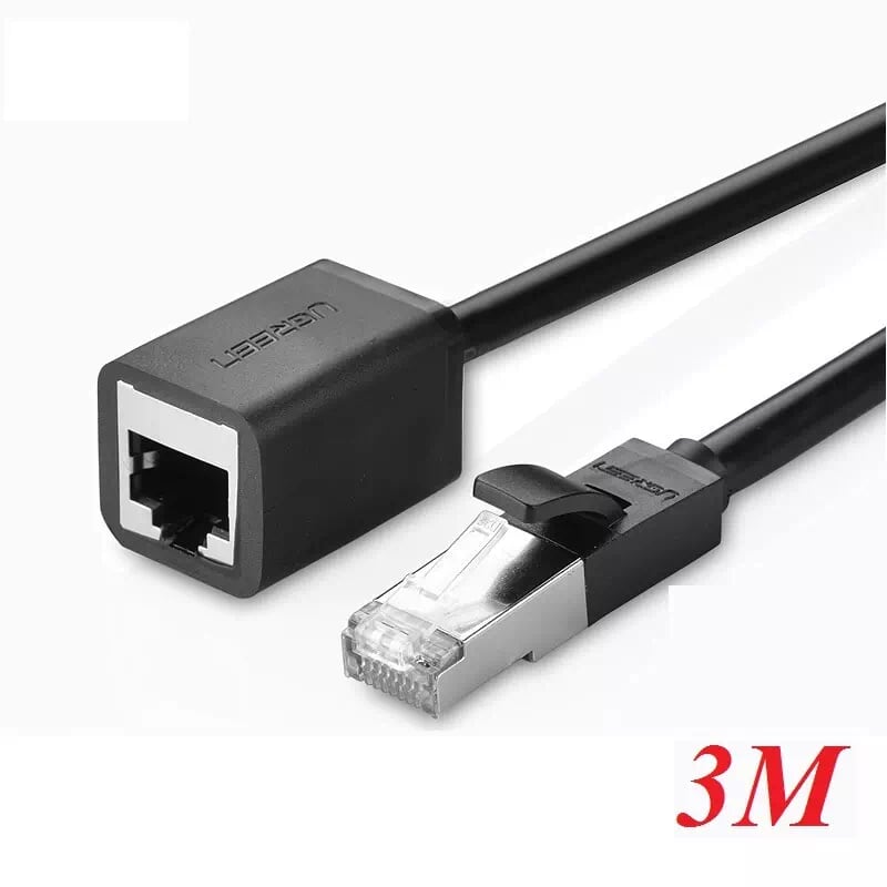 Ugreen 11282 3m màu đen cáp nối dài ethernet cat6 ftp rj45 nw112