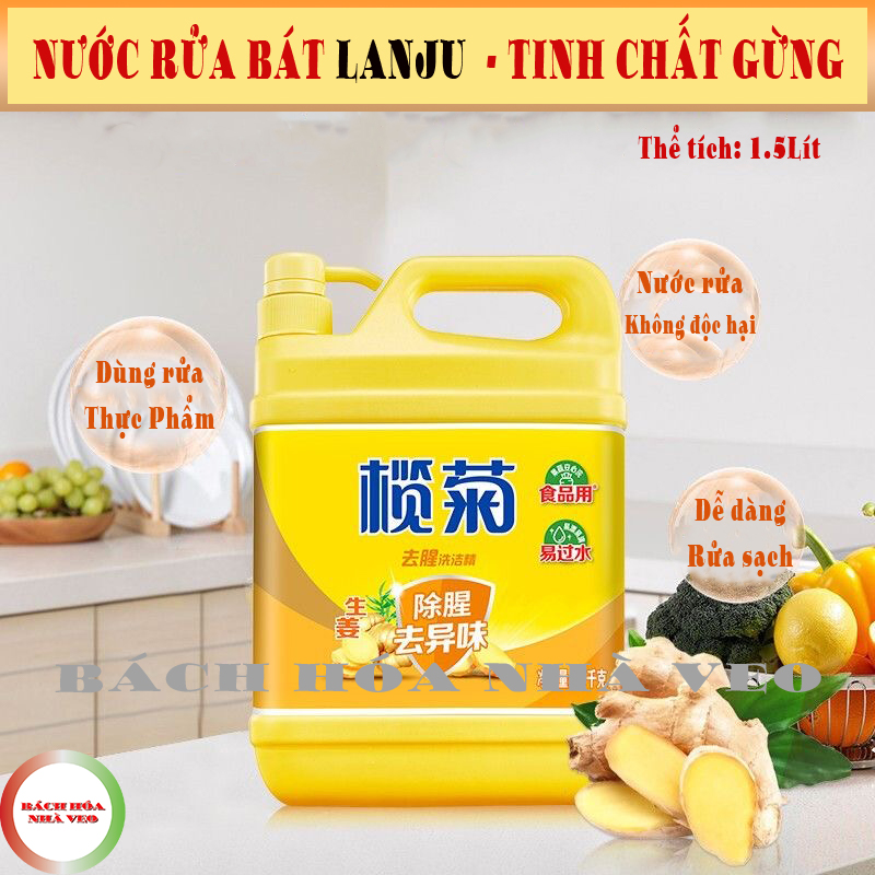 Nước rửa bát trung quốc, nước rửa bát gừng chuẩn nội địa trung, hàng nhập khẩu
