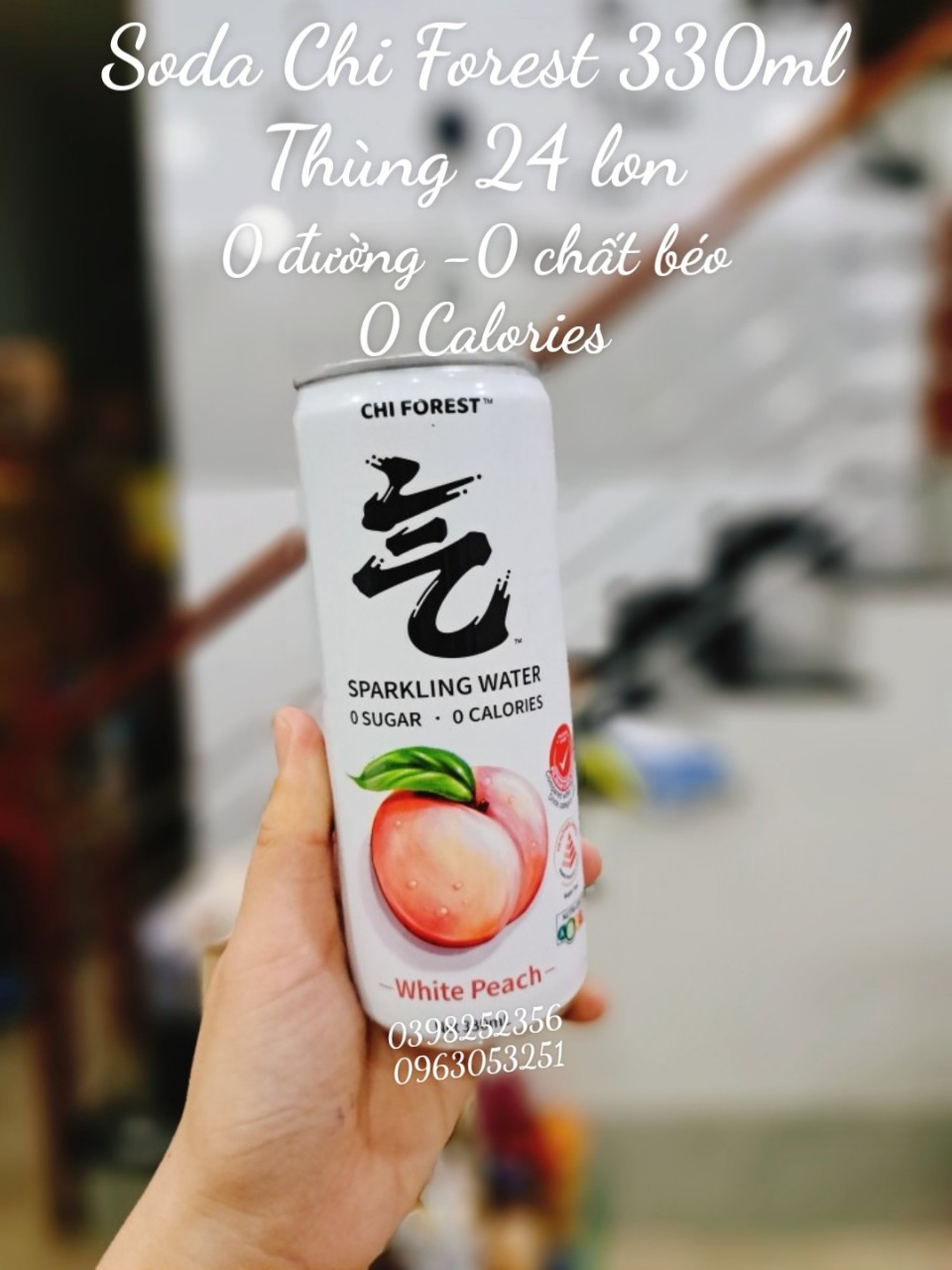 Nước Ngọt Soda KHÔNG ĐƯỜNG Genki Forest 330ml ( đào) Lý Trinh 15