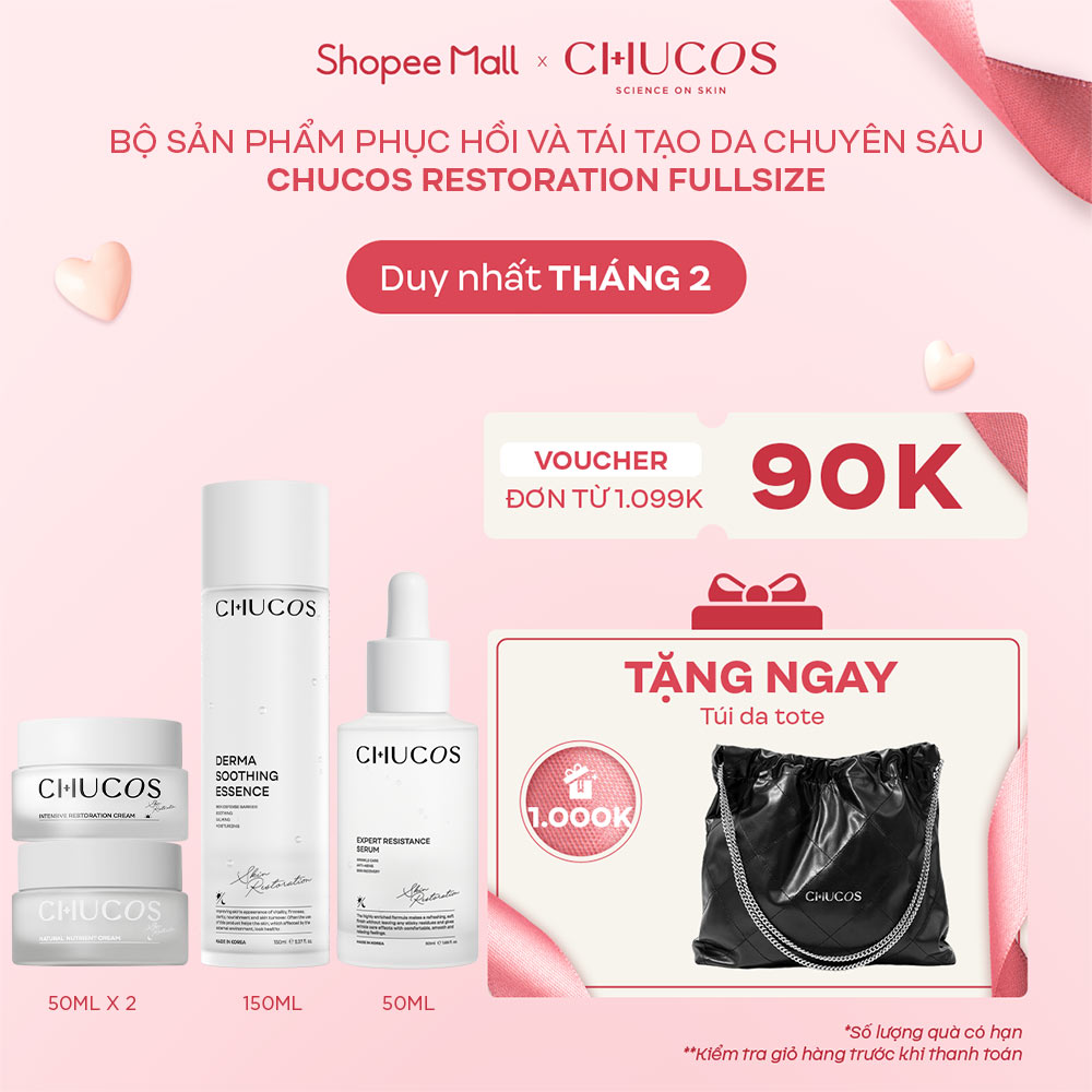 Bộ Sản Phẩm Phục Hồi Và Tái Tạo Da Chuyên Sâu Chucos Restoration