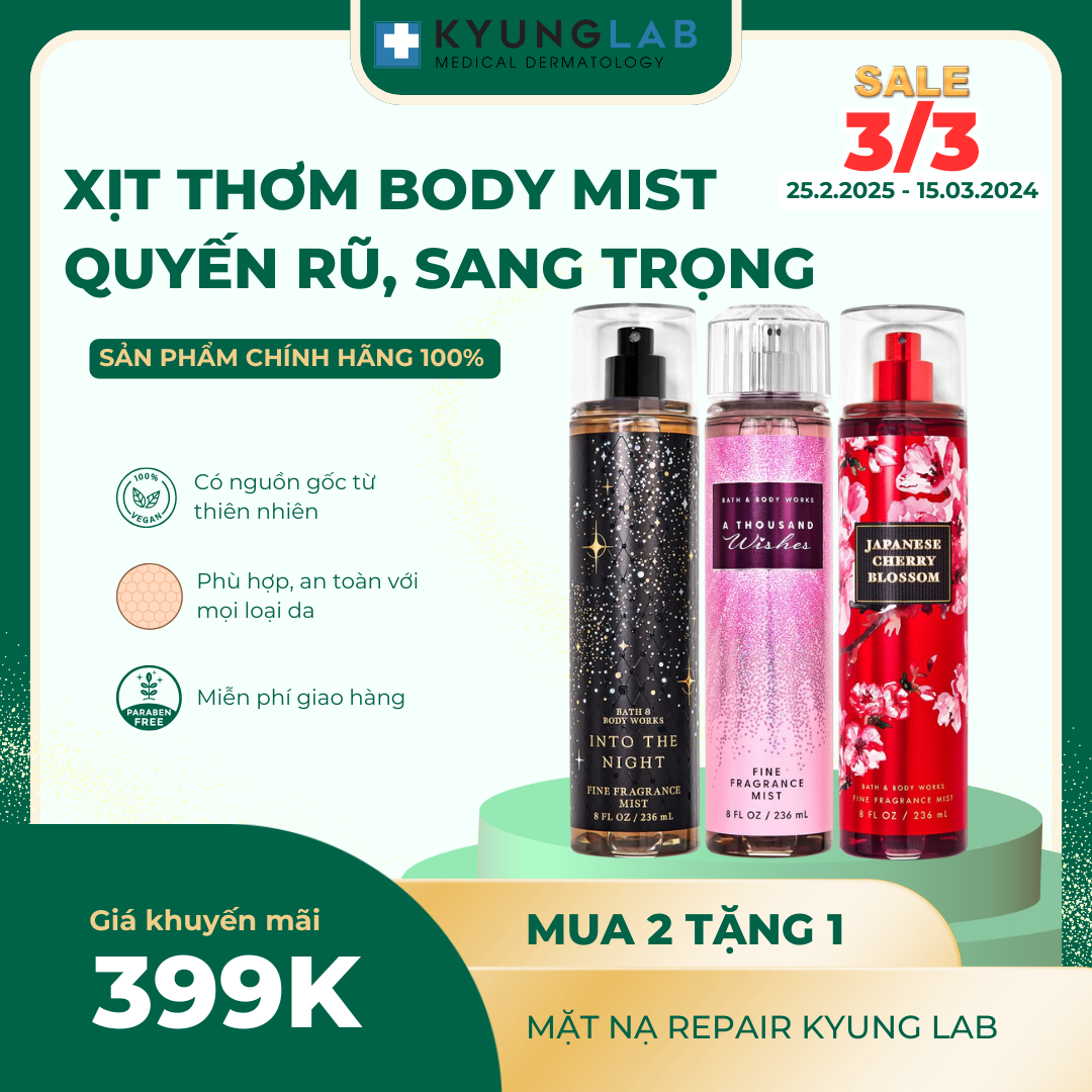 Xịt Thơm Toàn Thân Bath And Body Works Into The Night Hương Thơm Đầy Quyến Rũ Ngọt Ngào Và Sang Trọng Chai 236ml