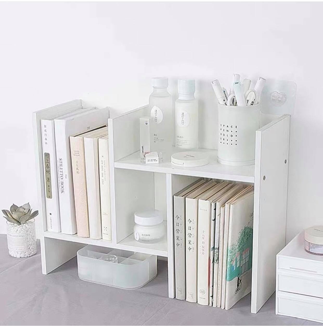 Kệ Sách Gỗ- Giá sách mini - kệ sách mini - kệ sách để bàn - kệ đựng sách - kệ sách gỗ -Kệ Sách Để Bàn Làm Việc Lắp Ghép Đa Năng