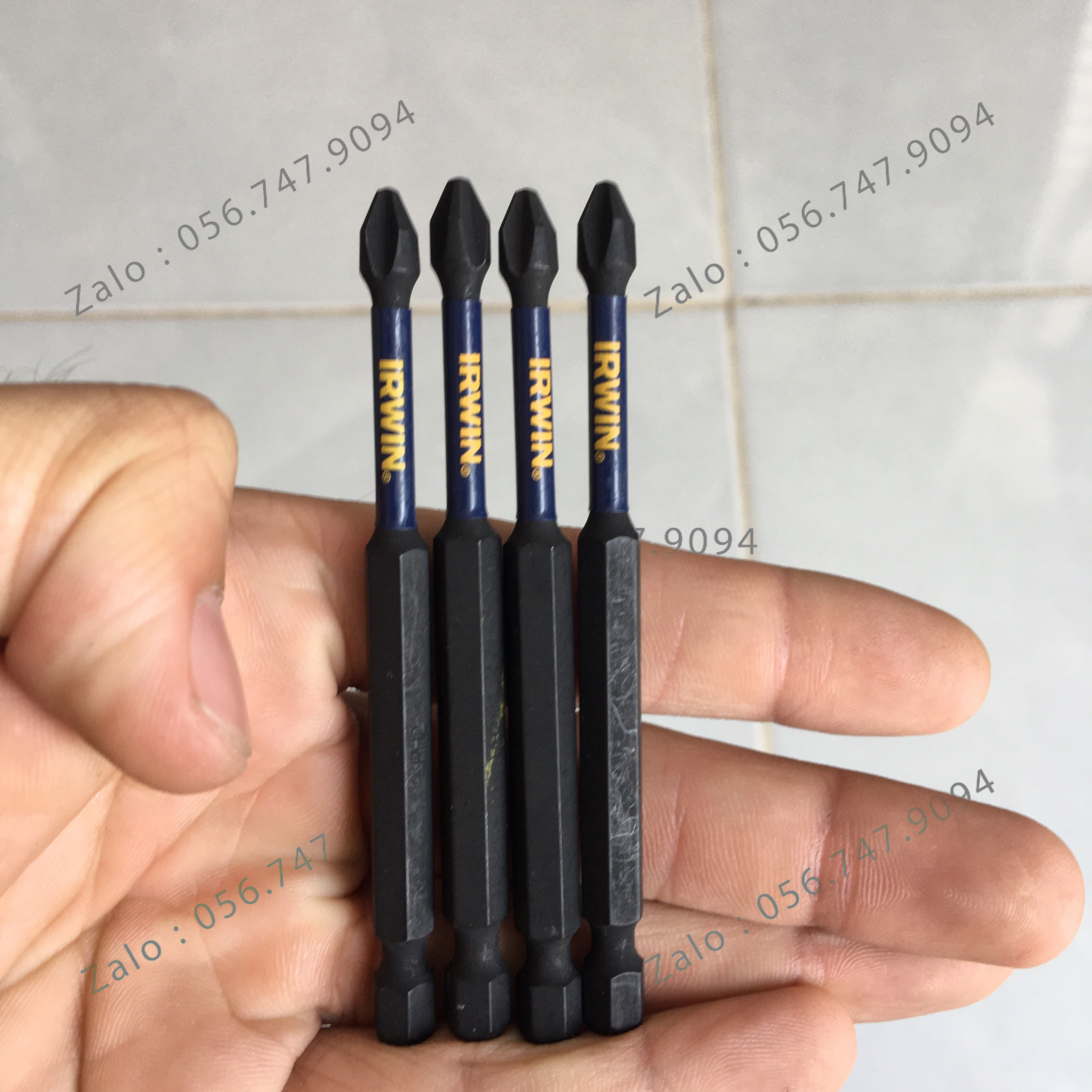Mũi vít bake irwin ph2 dài 90mm tem xanh