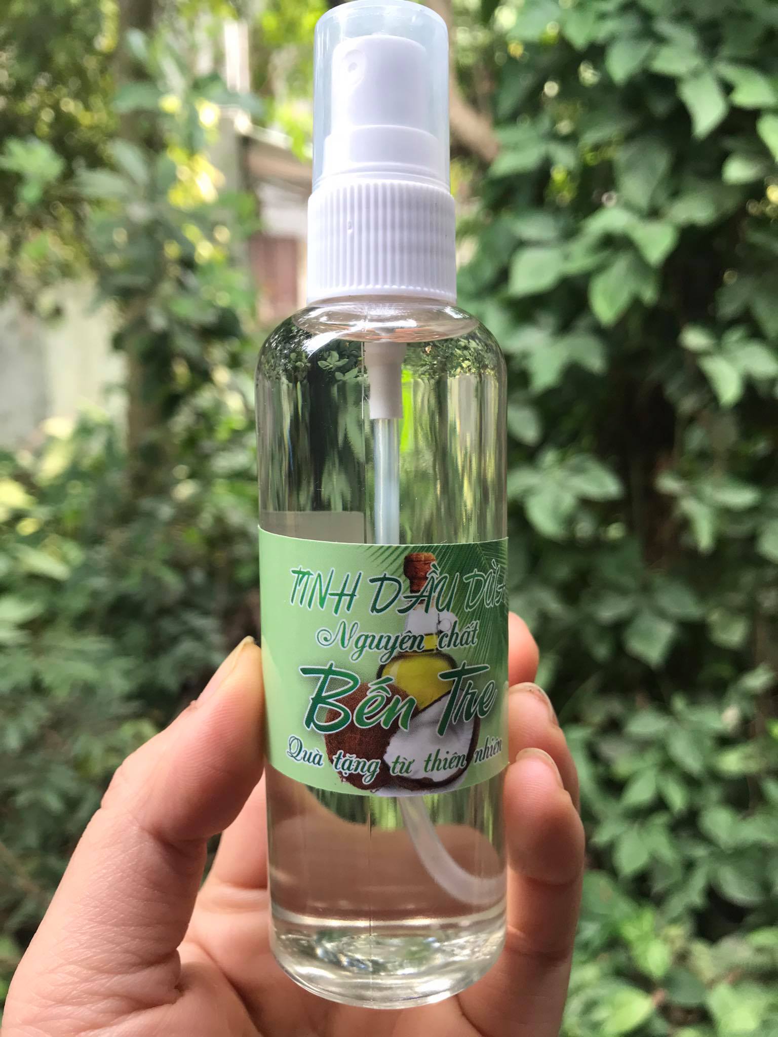 {Chai Xịt 130ml} Dầu Dừa Làm Đẹp 100% Nguyên Chất Ép Lạnh Không Mùi