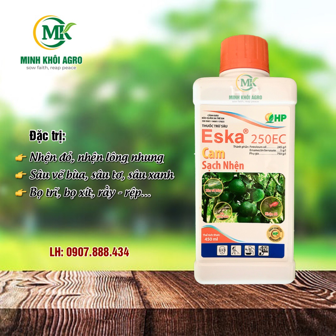 Thuốc trừ nhện Eska 250EC (chai 450ml) | Quét sạch sâu nhện gây hại cây trồng