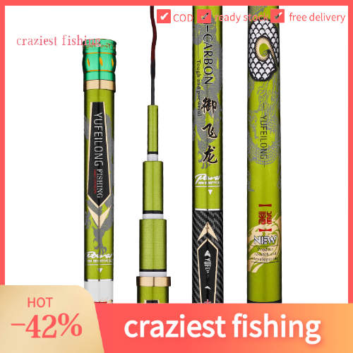 craziest fishing New fishing rod 19 taiwan fishing rod 7.2 meters 6H reservoir large fishing rod fishing gear Tongkat ikan Cần câu