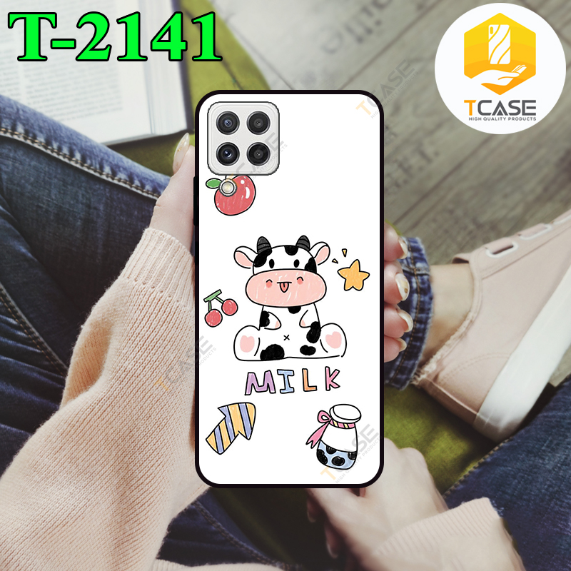 Ốp lưng Tcase dành cho Samsung Galaxy A22 4G in hình bò sữa