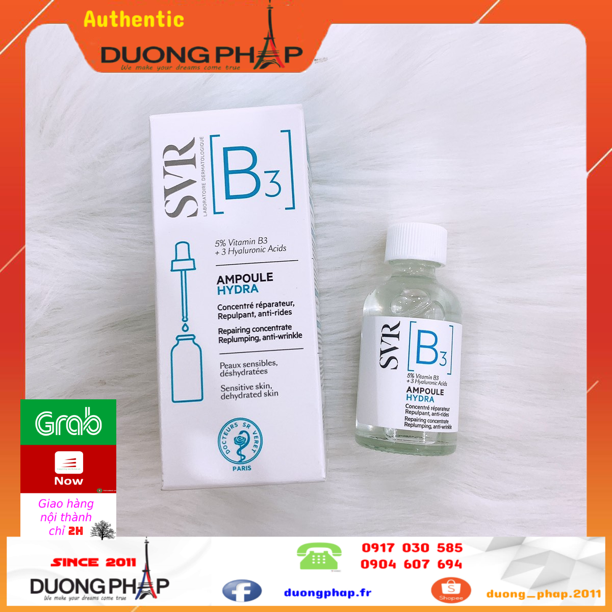 Serum Dưỡng ẩm phục hồi da S.vr B3 Ampoule Hydra 30ml