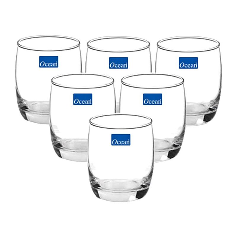 Ly thủy tinh - cốc thủy tinh Ocean Ivory Rock 265ml - Bộ 6 chiếc