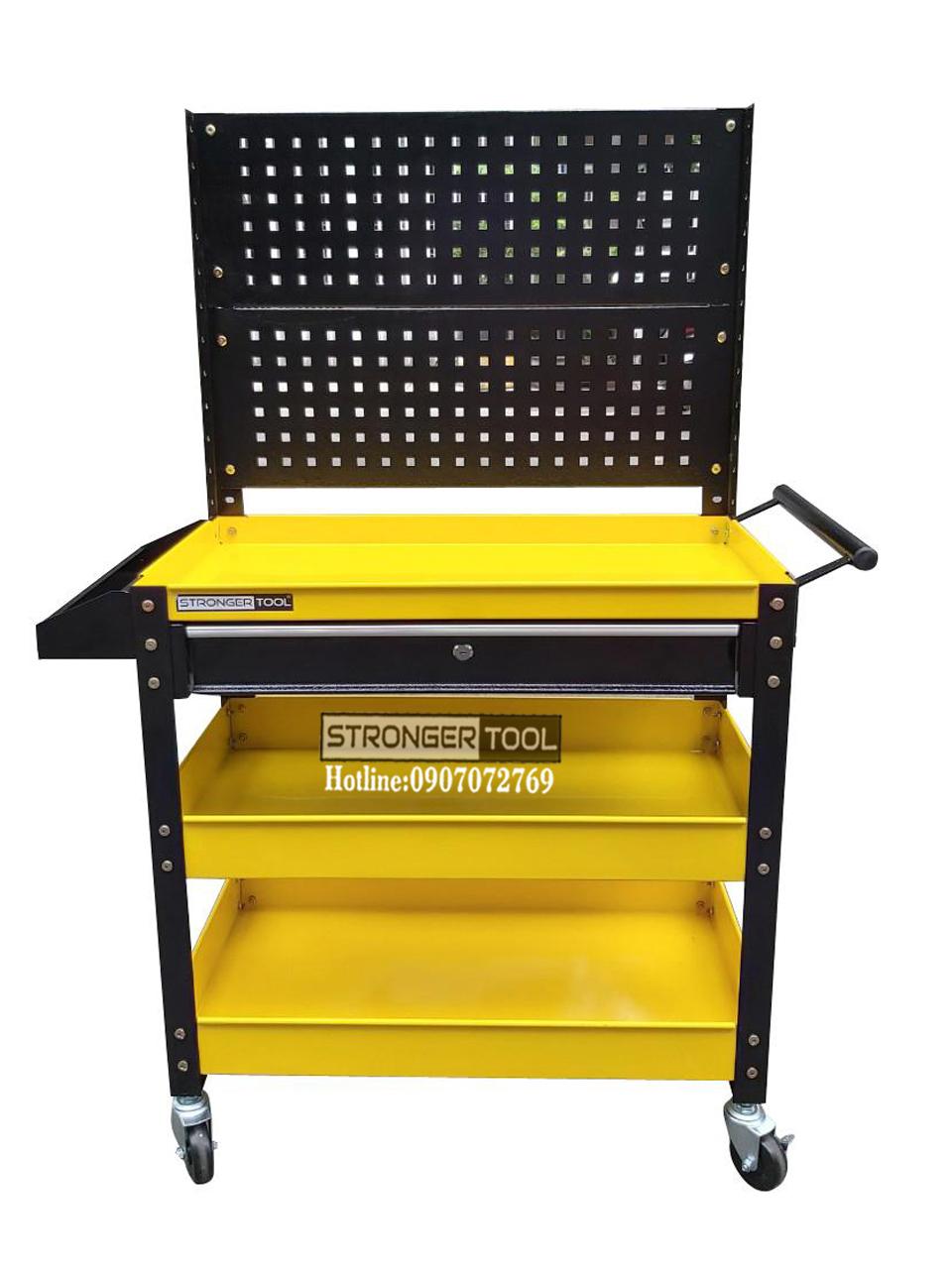 XE ĐẨY 3 NGĂN XE ĐẨY 3 KHAY 1 NGĂN KÉO CÓ TẤM TREO STRONGER TOOL