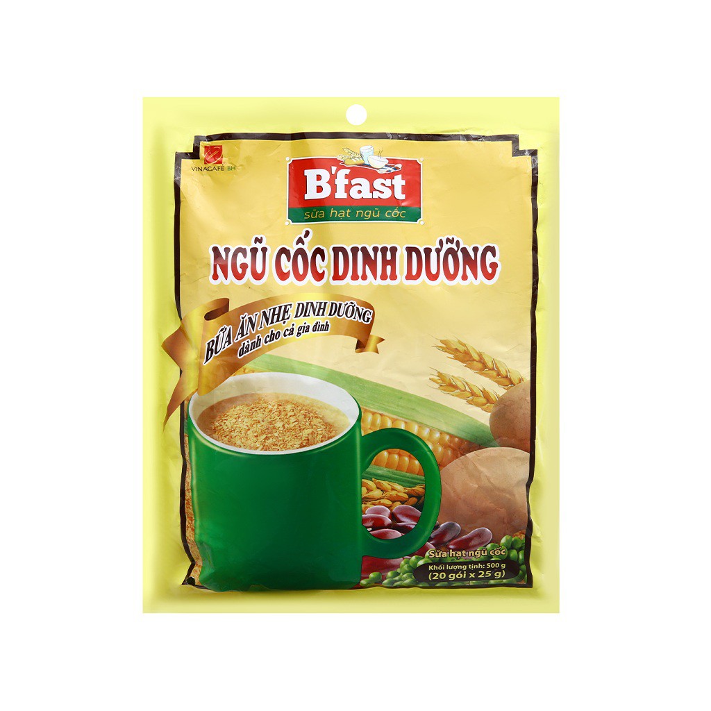 Ngũ cốc dinh dưỡng Vinacafé Bfast bịch 500g, sản phẩm tốt, chất lượng cao, cam kết như hình, độ bền cao, xin vui lòng inbox shop để được tư vấn thêm về thông tin