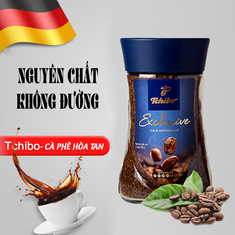 Cà phê hòa tan TCHIBO CAFÉ - Exclusive Decaf- tách Caffeine - không gây mất ngủ - 100g