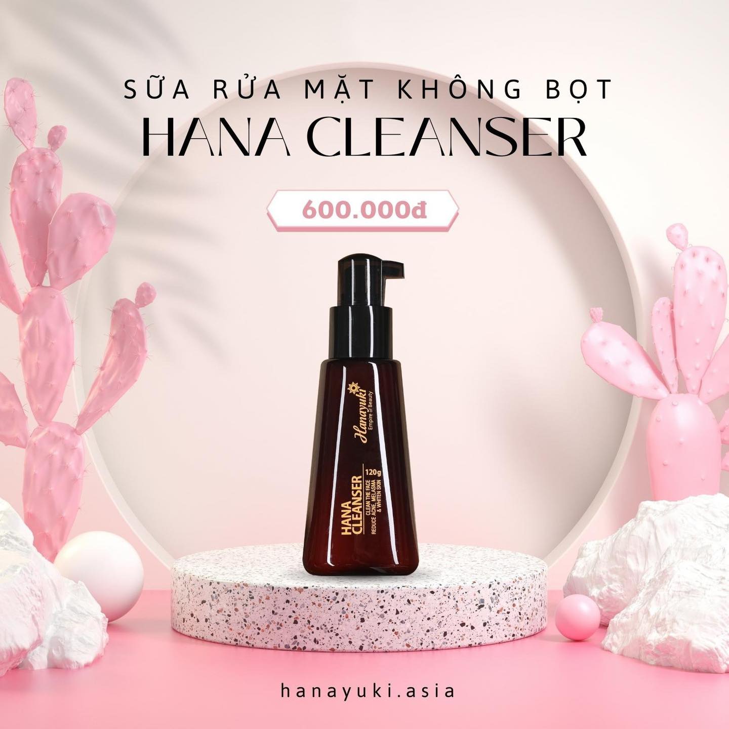 [CHÍNH HÃNG-Date 2026] Sữa Rửa Mặt Y Học Hanayuki Hana Cleanser