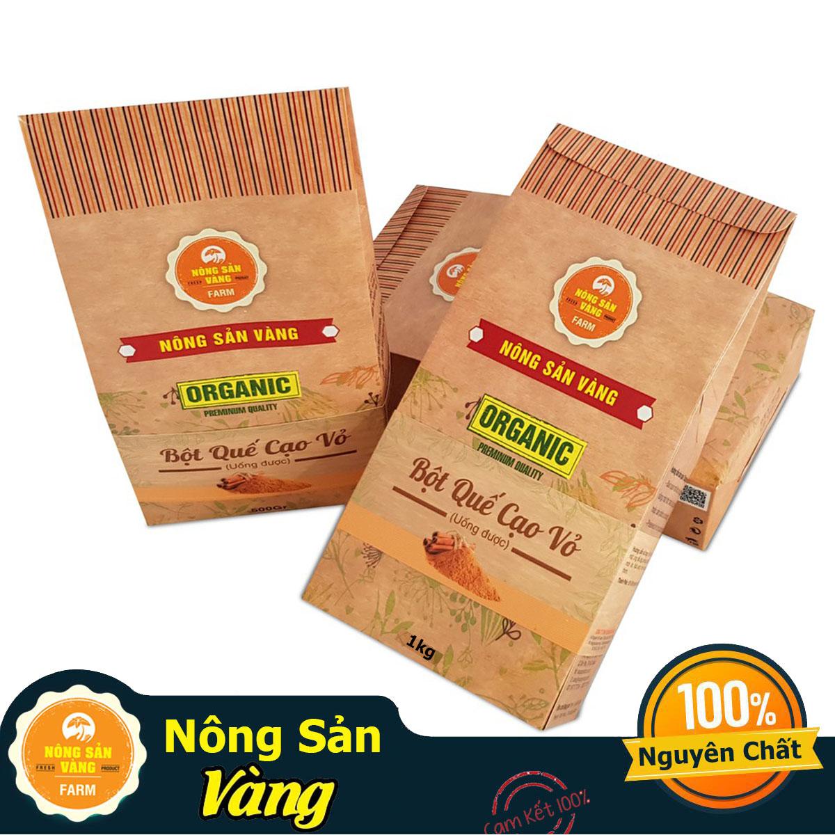 Bột Quế Nguyên Chất Cạo Vỏ làm bánh nấu ăn giảm cân giảm mỡ bụng 1kg - Nông Sản Vàng