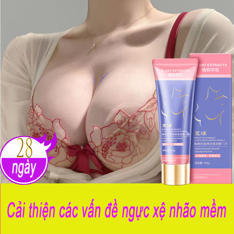 Kem Chăm Sóc Ngực Kem Làm Săn Chắc Ngực Kem Nâng Ngực 100g Cải thiện vấn đề ngực chảy xệ Săn chắc ngực Phục hồi sau sinh Ngực mềm mại săn chắc Massage chăm sóc ngực Làm nở ngực và đầy đặn