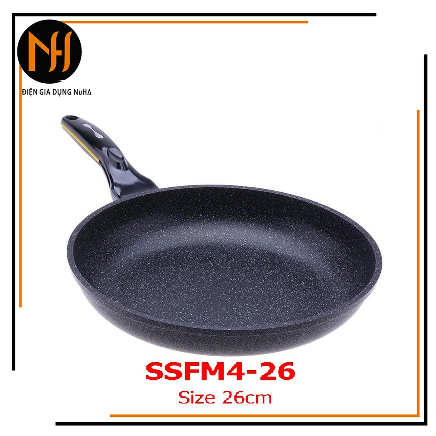 Chảo đá chống dính Cook Way SSFM4-26 size 26cmcạn lòng nhập khẩu hàn quốc