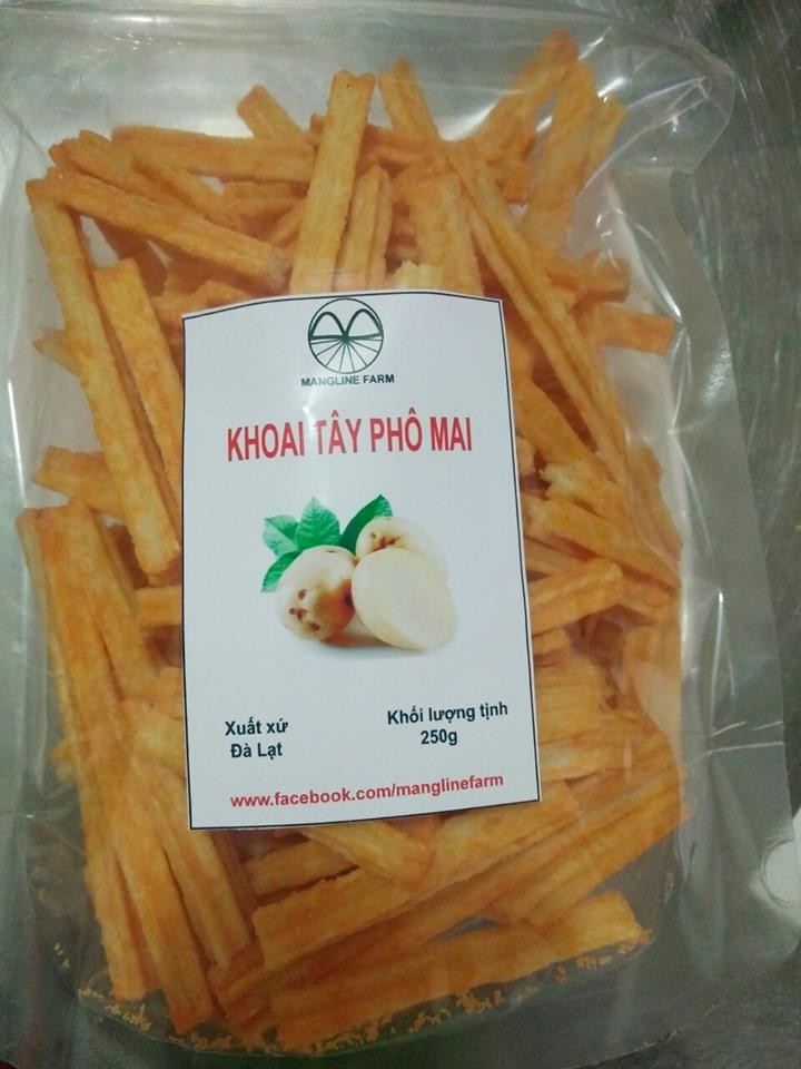 khoai tây phô mai  1 kg Đặc sản đà lạt mangline farm ăn vặt ngon