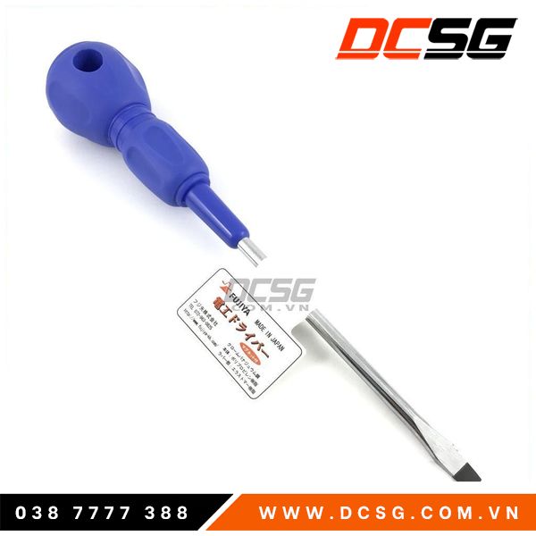 Tua vít cách điện, dẹp 6.0x150mm fujiya fesd-6-150
