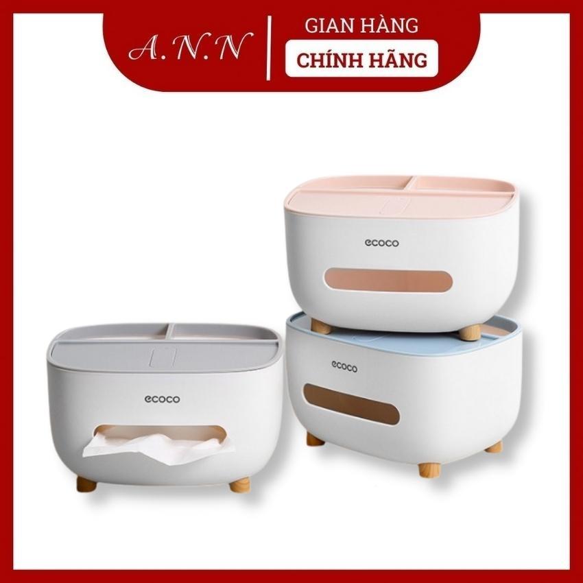 Hộp đựng giấy đa năng, hộp đựng giấy ăn để bàn, hộp đựng đồ dùng cá nhân để bàn làm việc ECOCO E2009