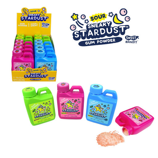 Kẹo cao su Sneaky Stardust vị mâm xôi xanh