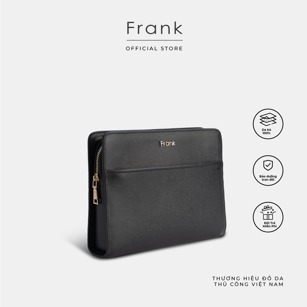 Ví Clutch Jacques Pouch Da Bò Epsom Thương Hiệu Frank