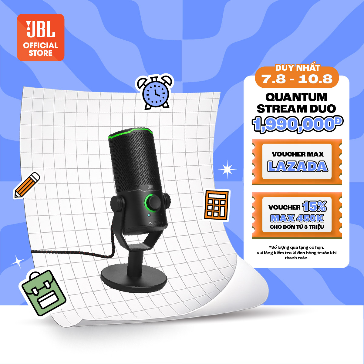Micro USB JBL Quantum Stream Studio - Hàng chính hãng
