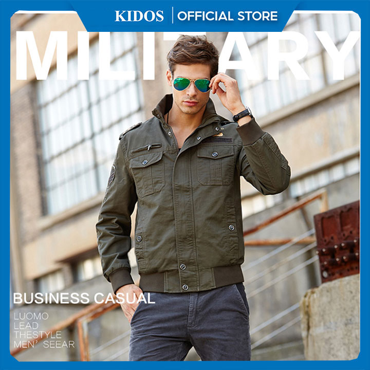Áo Khoác kaki  Cho Nam, Áo Khoác Ngoài Lót Bông Dày Thời Trang Mùa Đông, áo khoác đi phượt, áo khoác Lính Mỹ