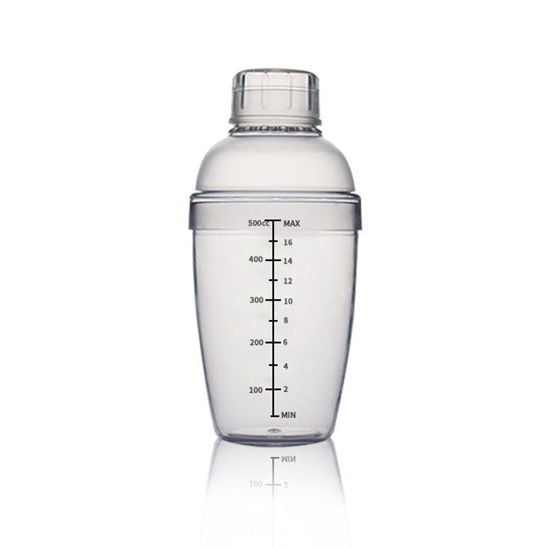 Bình lắc pha chế nhựa 530mL pha trà, trà sữa,cocktail