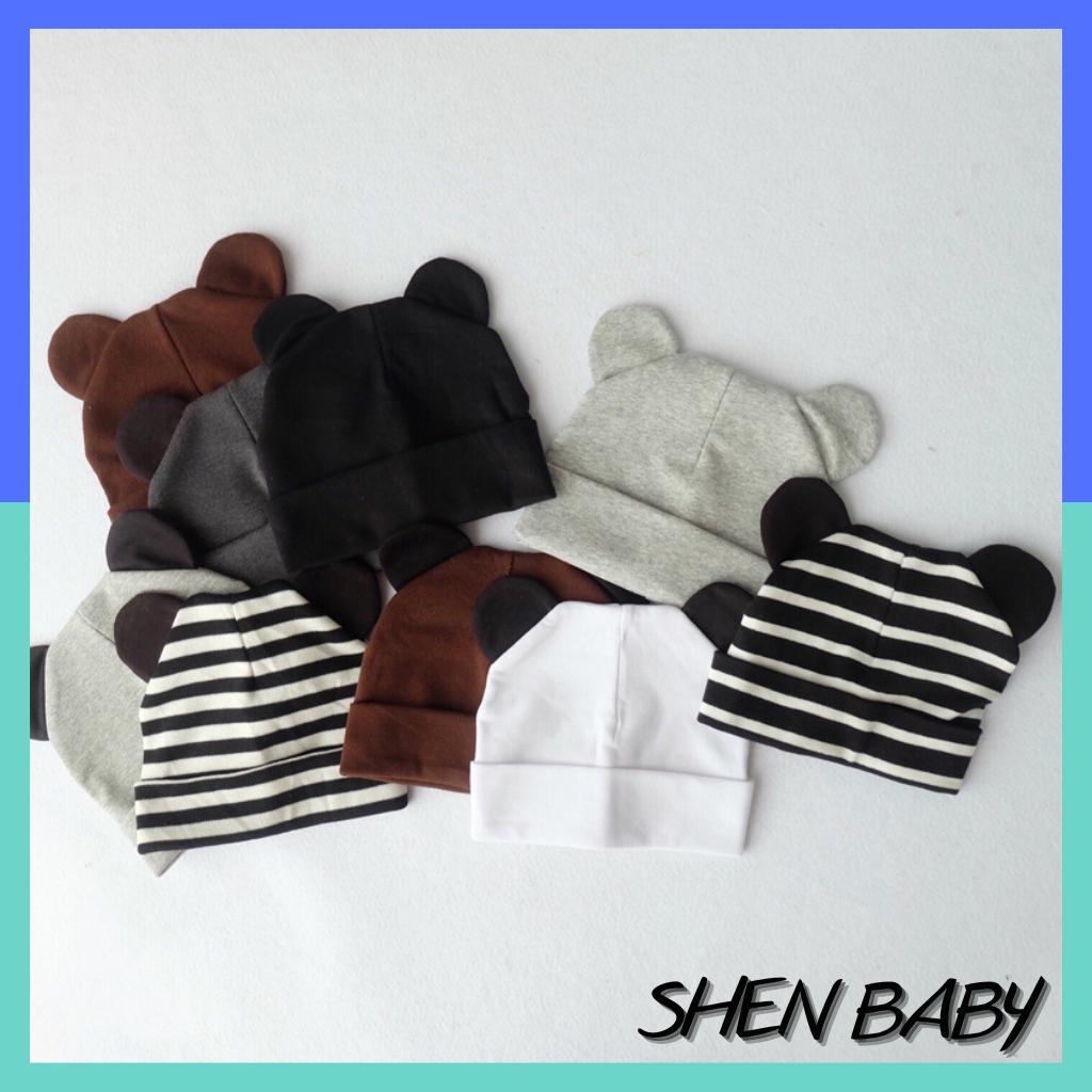 Mũ chất cotton tai chuột cực đáng yêu cho bé từ 3-18 tháng Shen baby MD157