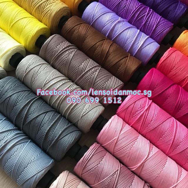 Sợi dệt trơn 2mm Craftyarn VN (Mã 01   Mã 50)