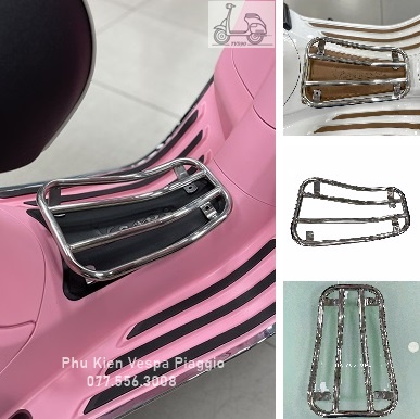 Baga Sàn Vespa Sprint Primavera GTS GTV Màu trắng inox