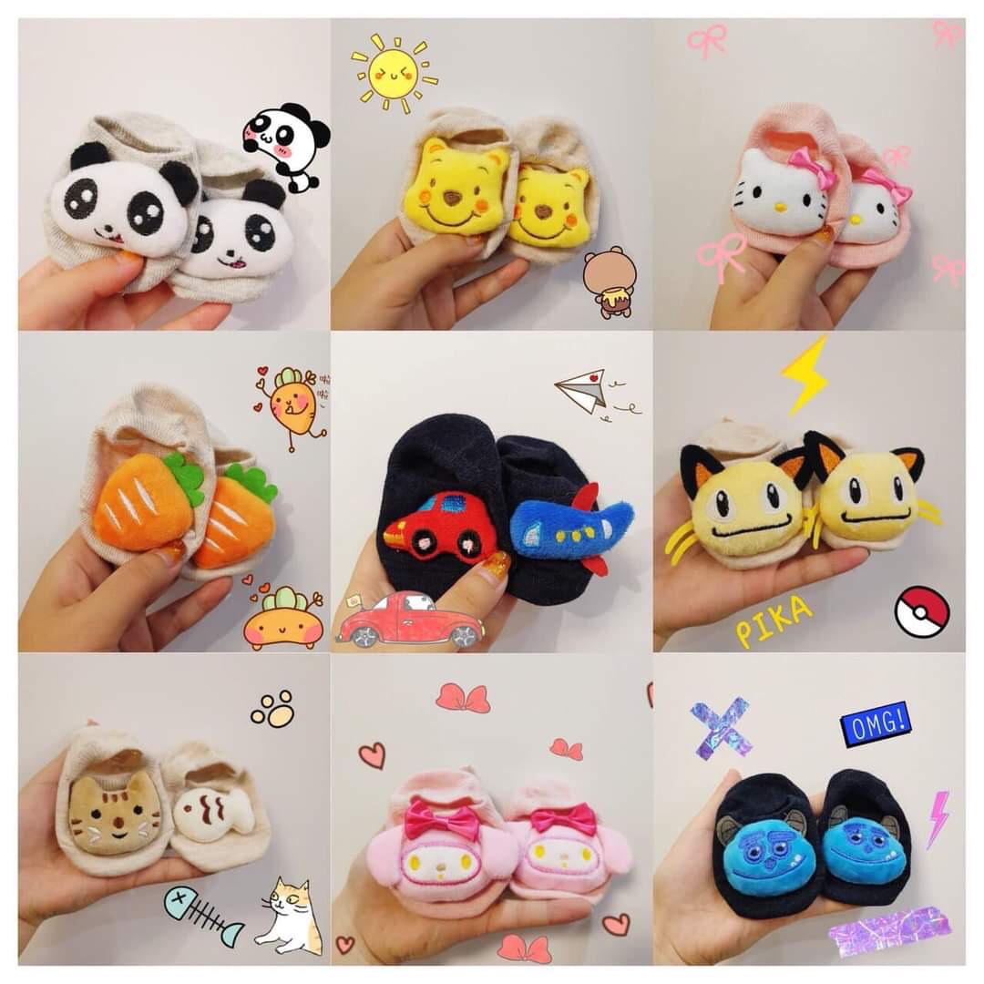 Tất thú, vớ hoạt hình 3d cho bé sơ sinh tới 2 tuổi được chọn mẫu