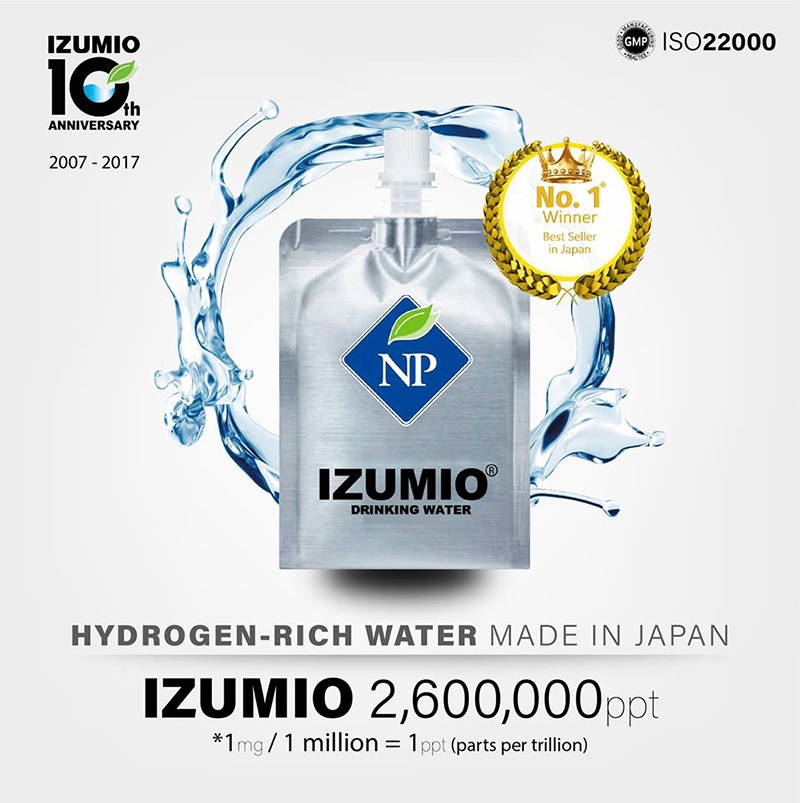 Combo 30 Gói Nước Uống Izumio Giàu Hidro Tăng Cường Sức Khỏe Izumio