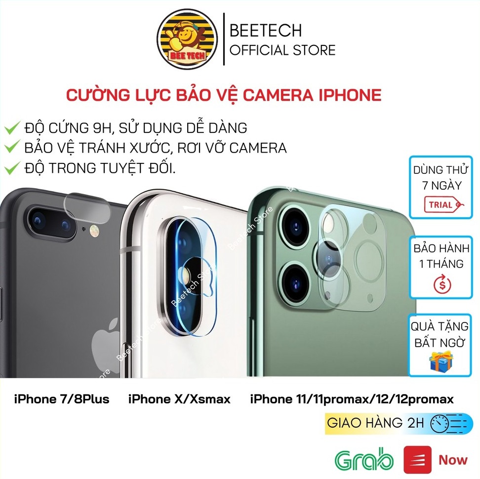 Cường lực camera iphone, Miếng dán chống xước cam cho iphone - Beetech