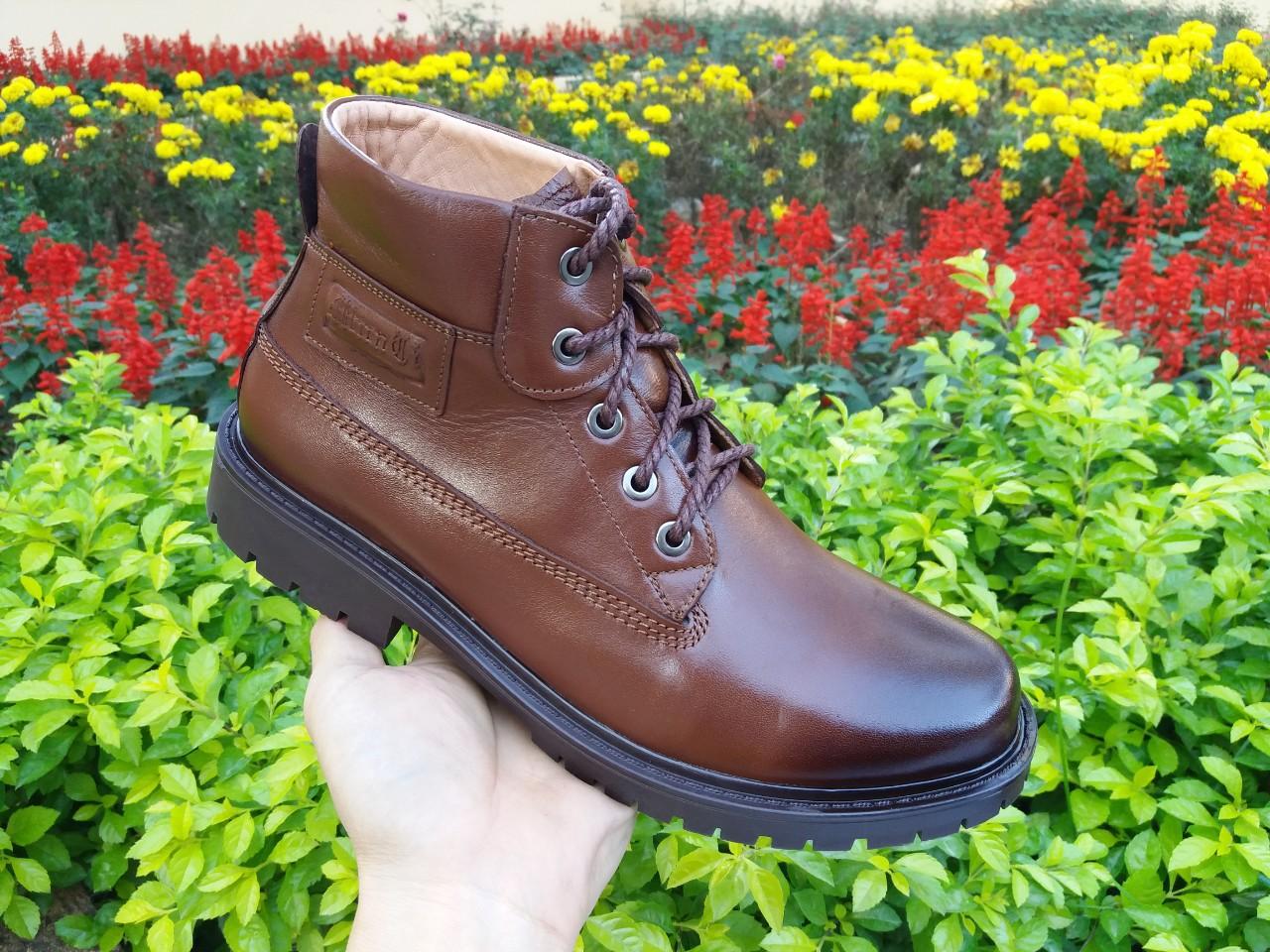 Giầy đốc (boot) cao cổ nam da bò