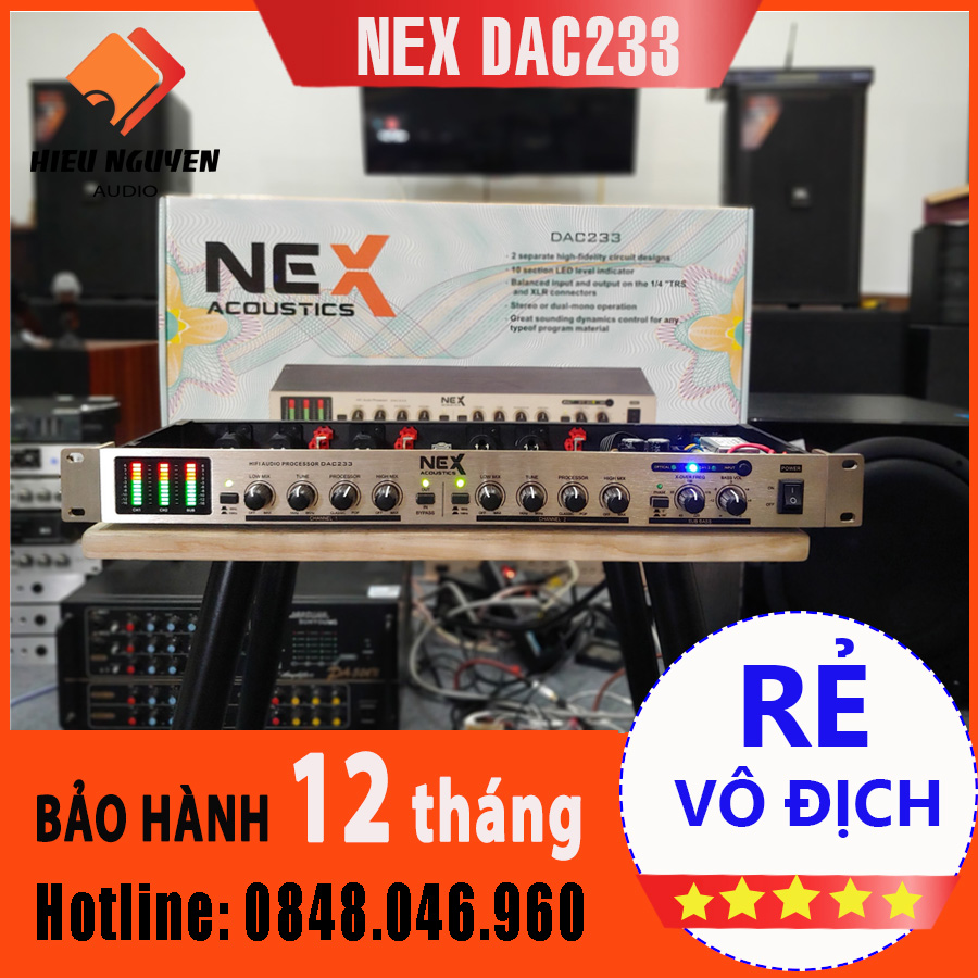 Máy nâng tiếng hát nex dac233 chính hãng có cổng quang+ bluetooth
