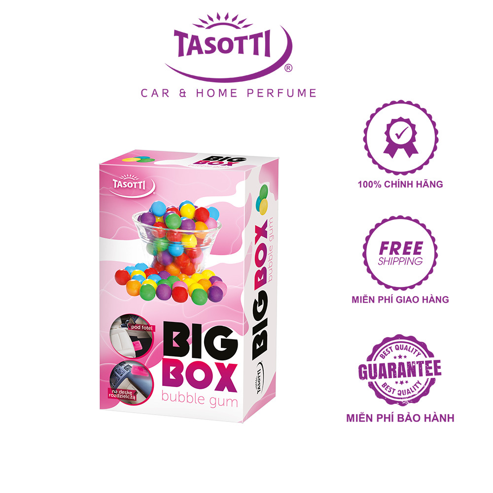 Sáp thơm xe ô tô tasotti big box, sáp thơm để xe hơi khử mùi hiệu quả