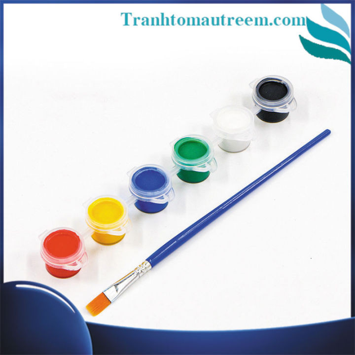 Vỉ màu nước tô tượng 3ml 6 màu cơ bản