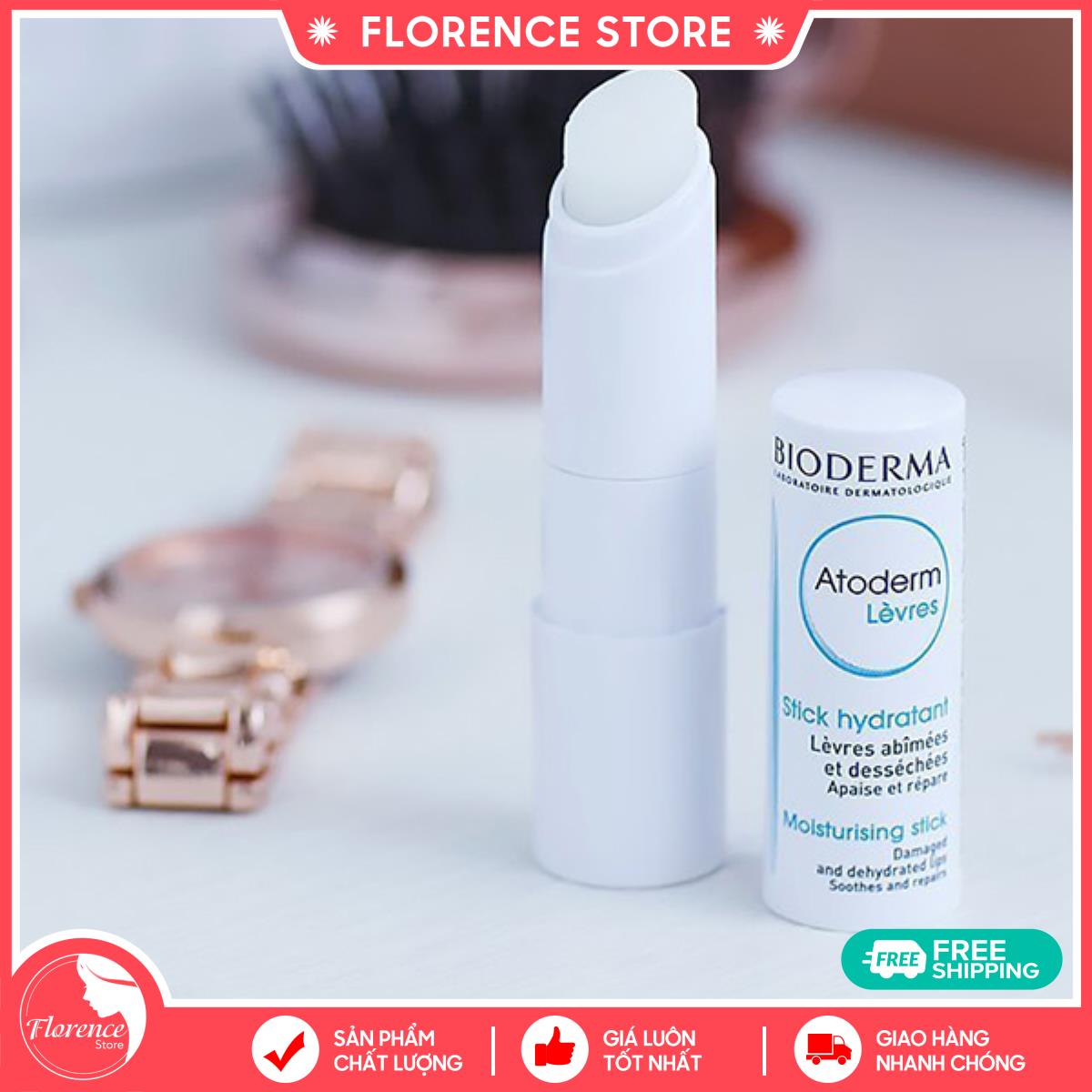 Son Dưỡng Môi Không Màu Bioderma Atoderm Levres Stick Hydratant
