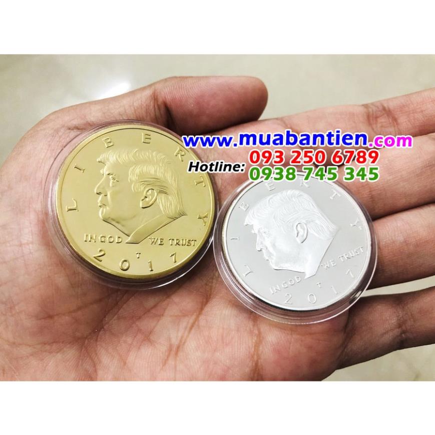 Cặp đồng xu tổng thống Trump vàng bạc, Xu Donald Trump