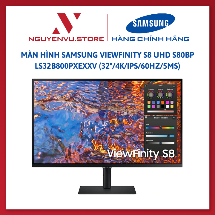 Màn hình Samsung ViewFinity S8 UHD S80BP LS32B800PXEXXV 32"/4K/IPS/60Hz/5ms