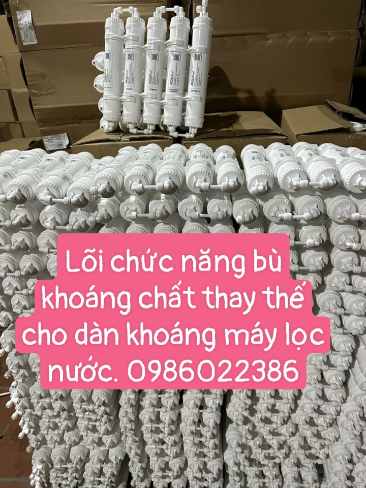 Bộ lõi tạo khoáng aqua 56789 chính hãng dùng cho các máy lọc nước ro - nano bổ sung các khoáng chất. giá đỡ lắp máy bơm và tạo khoáng bằng sắt
