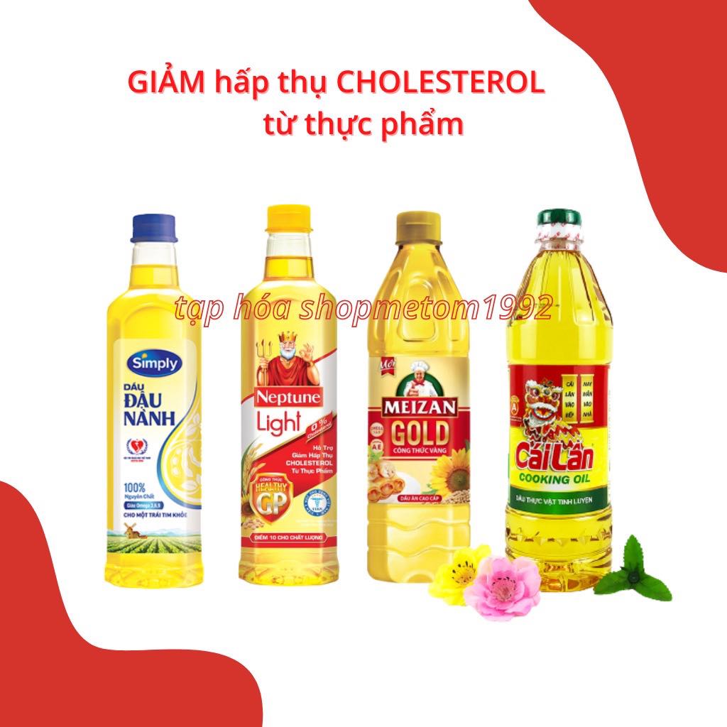 Dầu ăn neptune -cái lân - meizan- simply 1 lít hàng chuẩn date mới