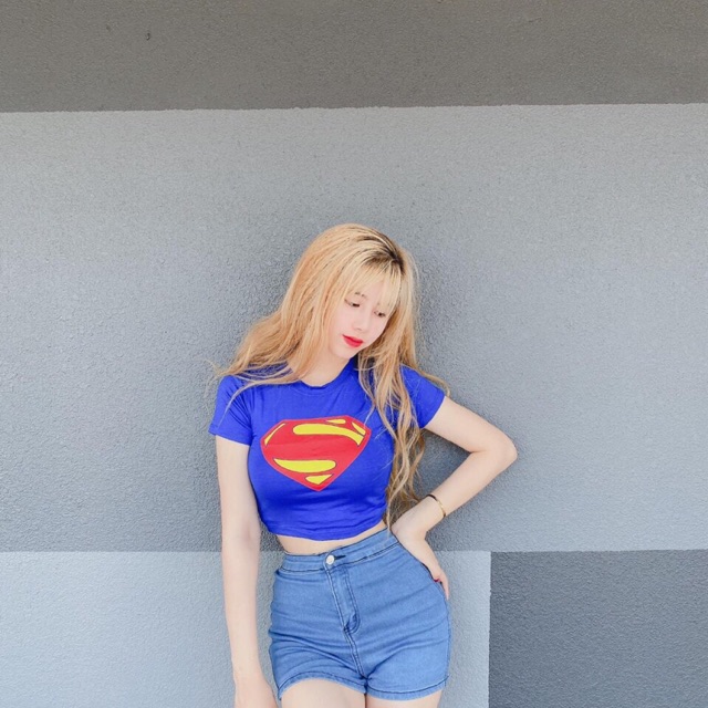Áo Croptop Siêu Nhân Super Man