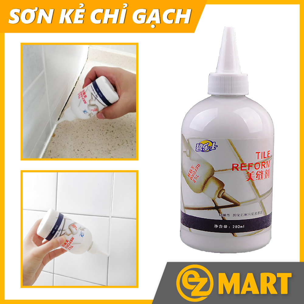 [HCM]Chai Sơn Kẻ Chỉ Gạch Làm Trắng Viền Gạch 280ml Cao Cấp Hàn Quốc