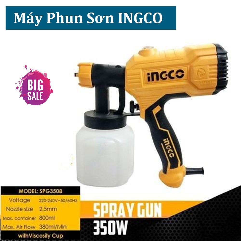Máy phun sơn dùng pin, máy phun sơn cầm tay dùng điện, máy phun sơn ingco công suất 350w hiệu suất làm việc cao, thiết kế nhỏ gọn, dễ sử dụng tặng kèm pin 21v, sử dụng sơn đồ vật, ngoại thất tiện lợi.