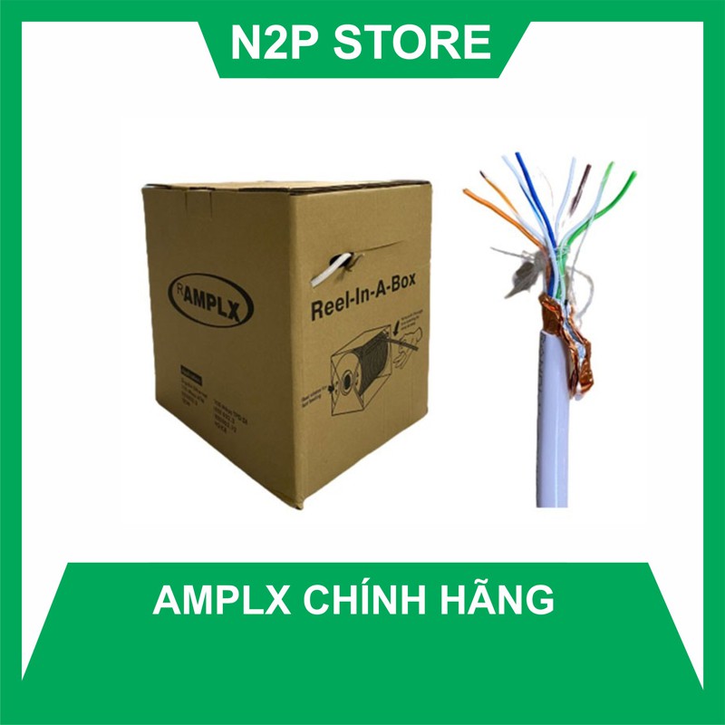 Thùng cáp mạng LAN STP CAT 5E AMP LX 0708 Reel In A Box (305M)