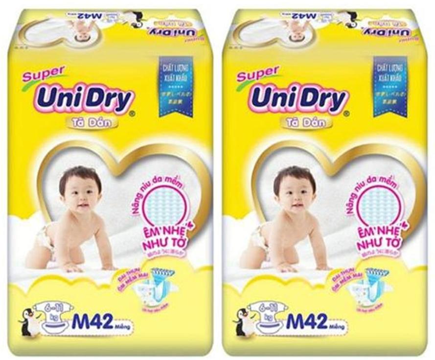 Combo 2 Bịch Tả Dán Unidry Mẫu Mới S48 - M42 - L38 - XL34 Miếng - Bao bì thay đổi tùy theo đợt nhập hàng